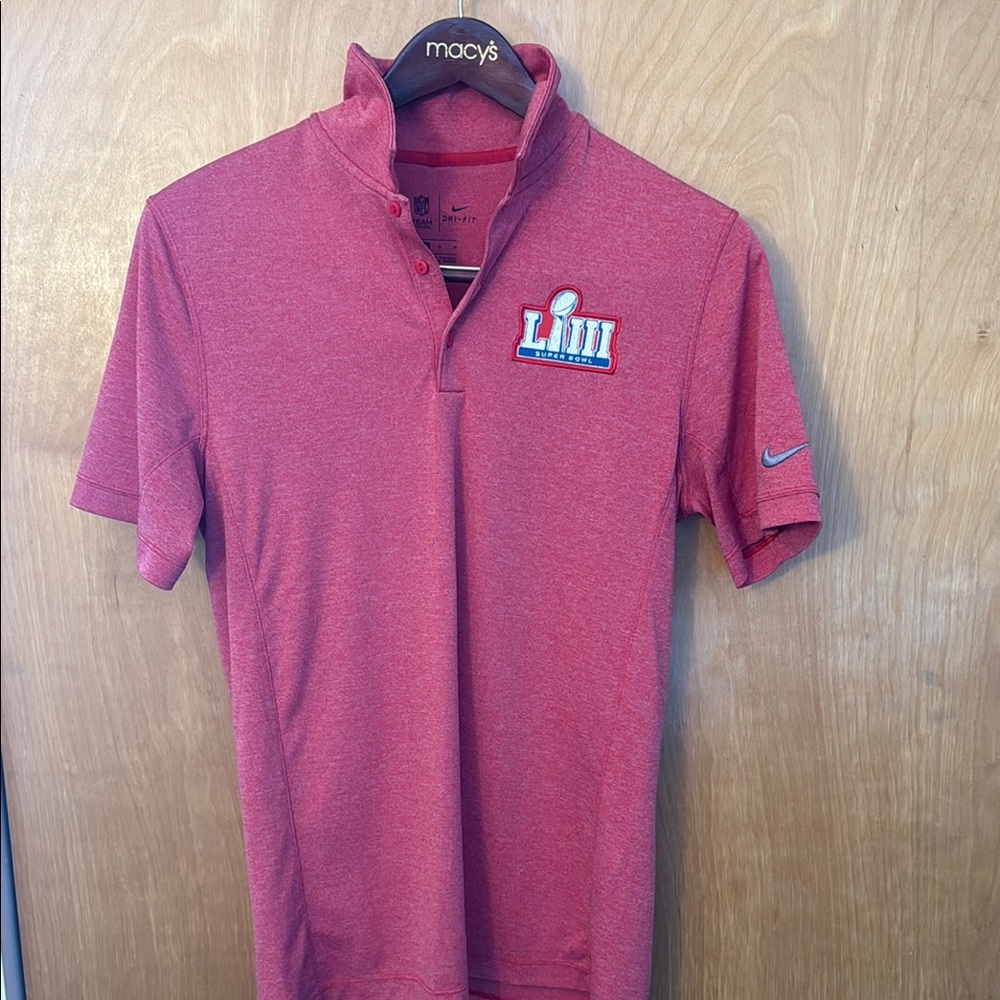 Nike Pink Men's Super Bowl Polo Shirt